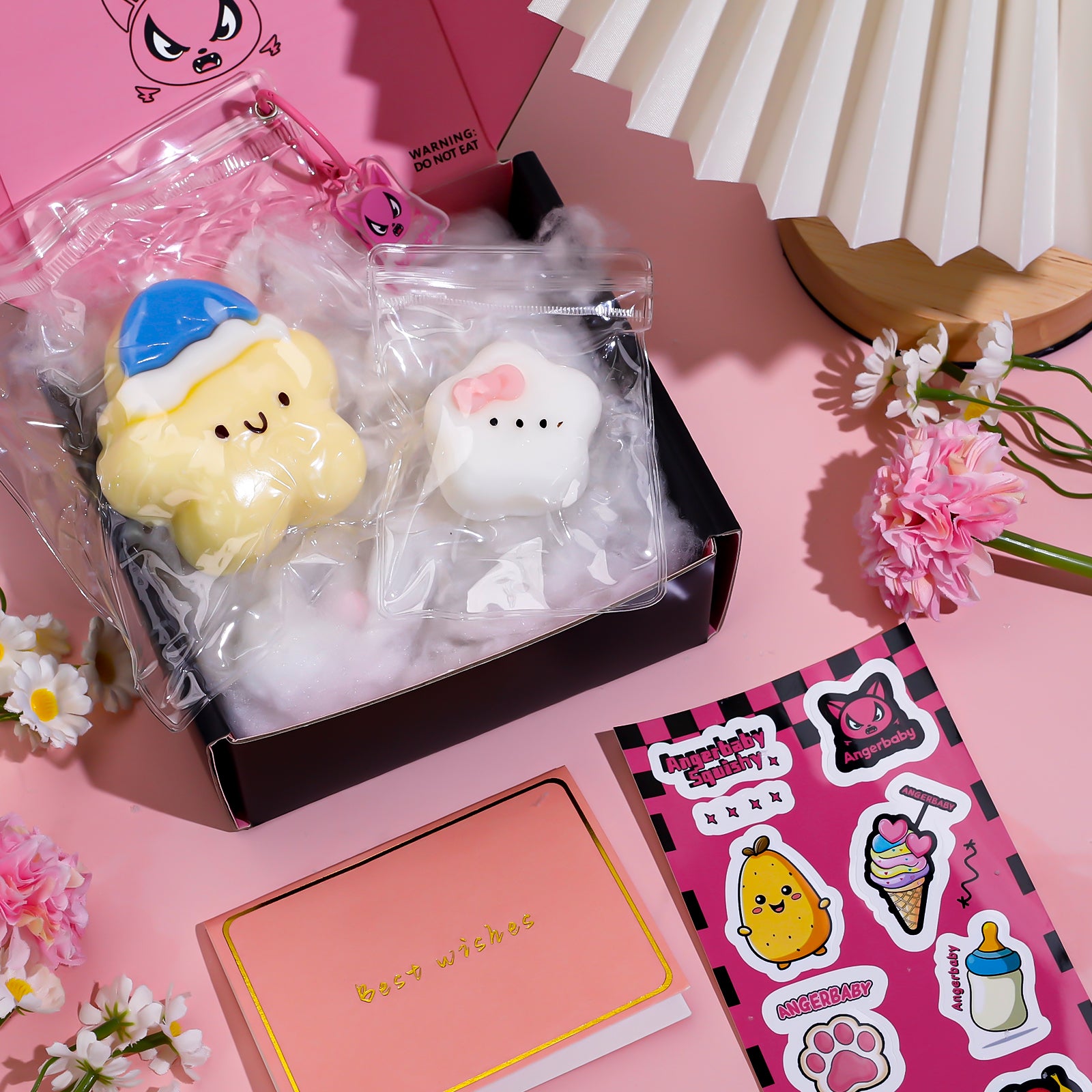 2Pcs Cute Stars Squeezze Taba Squishy toys