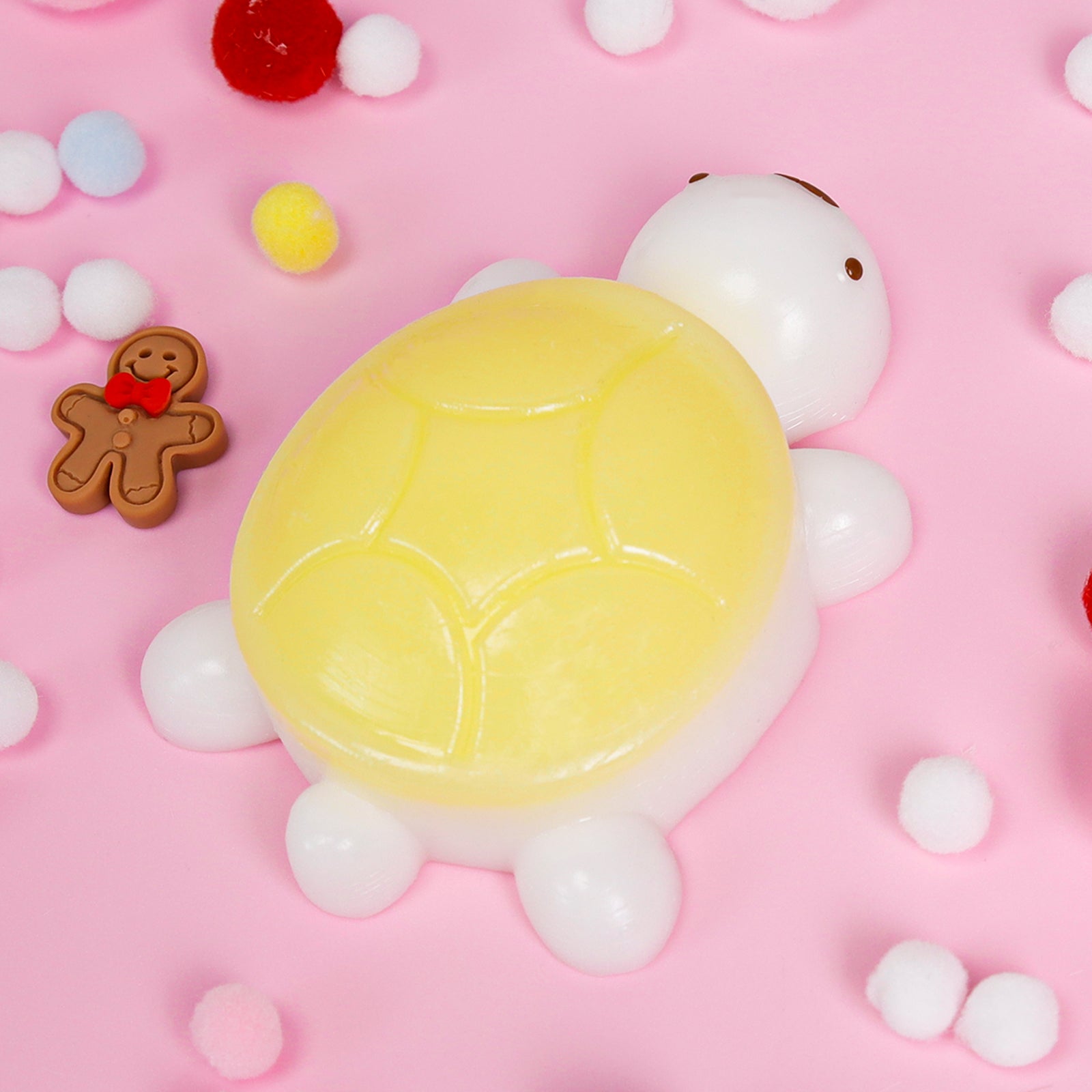 Turtle Squishy Toy - Yellow Stress Toy - Soft Squeeze Toy