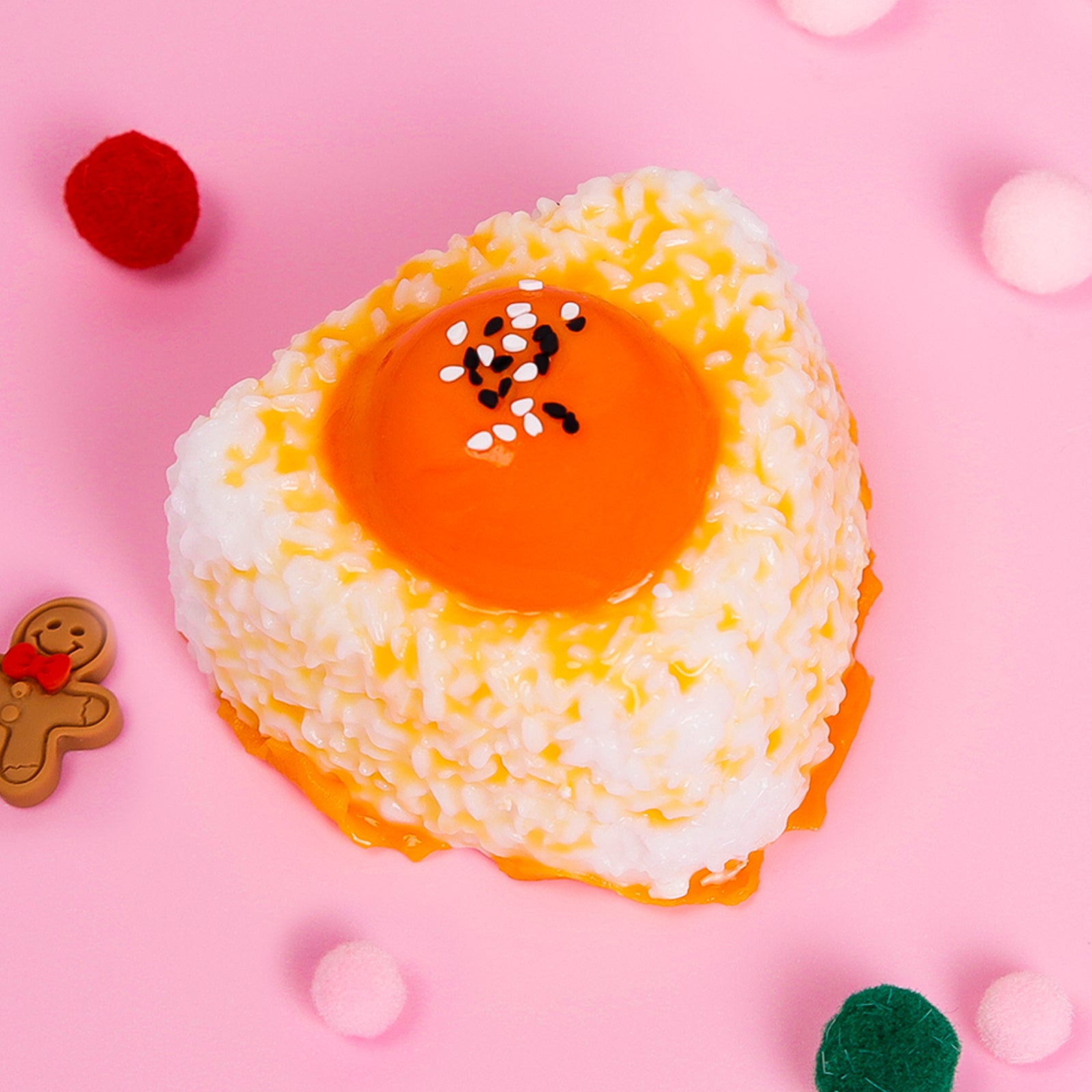 Yolk Rice Squishy Toy - Stress Relief Toy - Soft Squeeze Toy