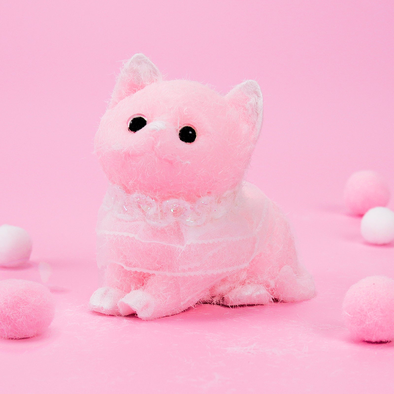 Kitten Slime Squishy Toy - Pink Cat Stress Toy - Soft Toy
