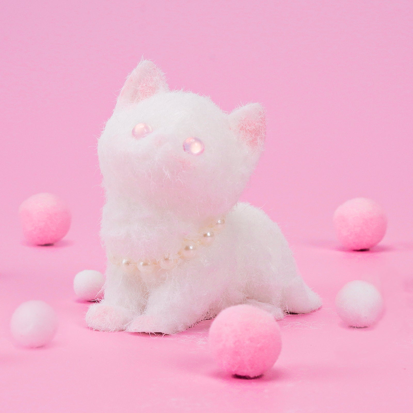 Kitten Slime Squishy Toy - White Cat Stress Toy - Soft Toy