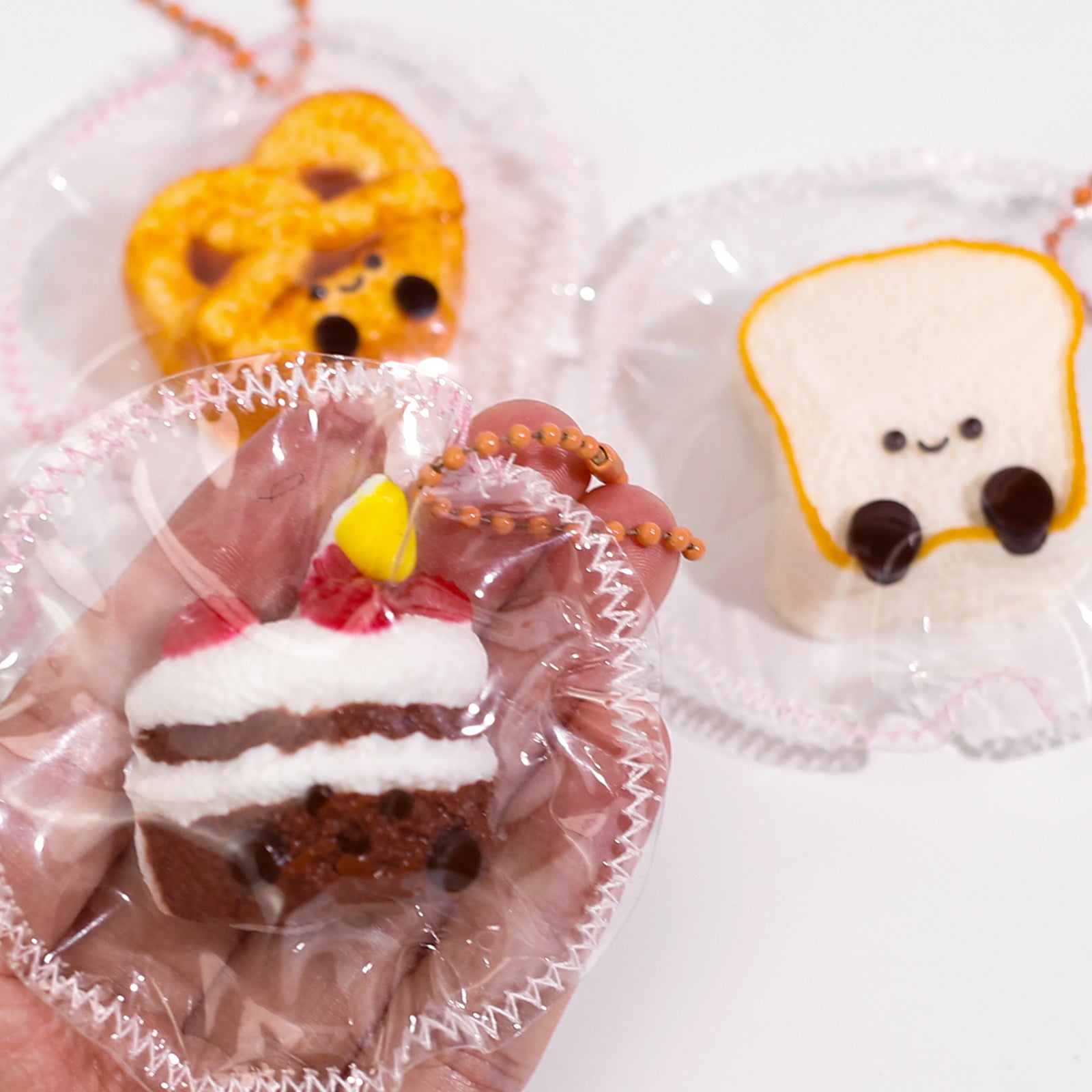 4Pcs Cute Breads Squeezze Taba Squishy toys