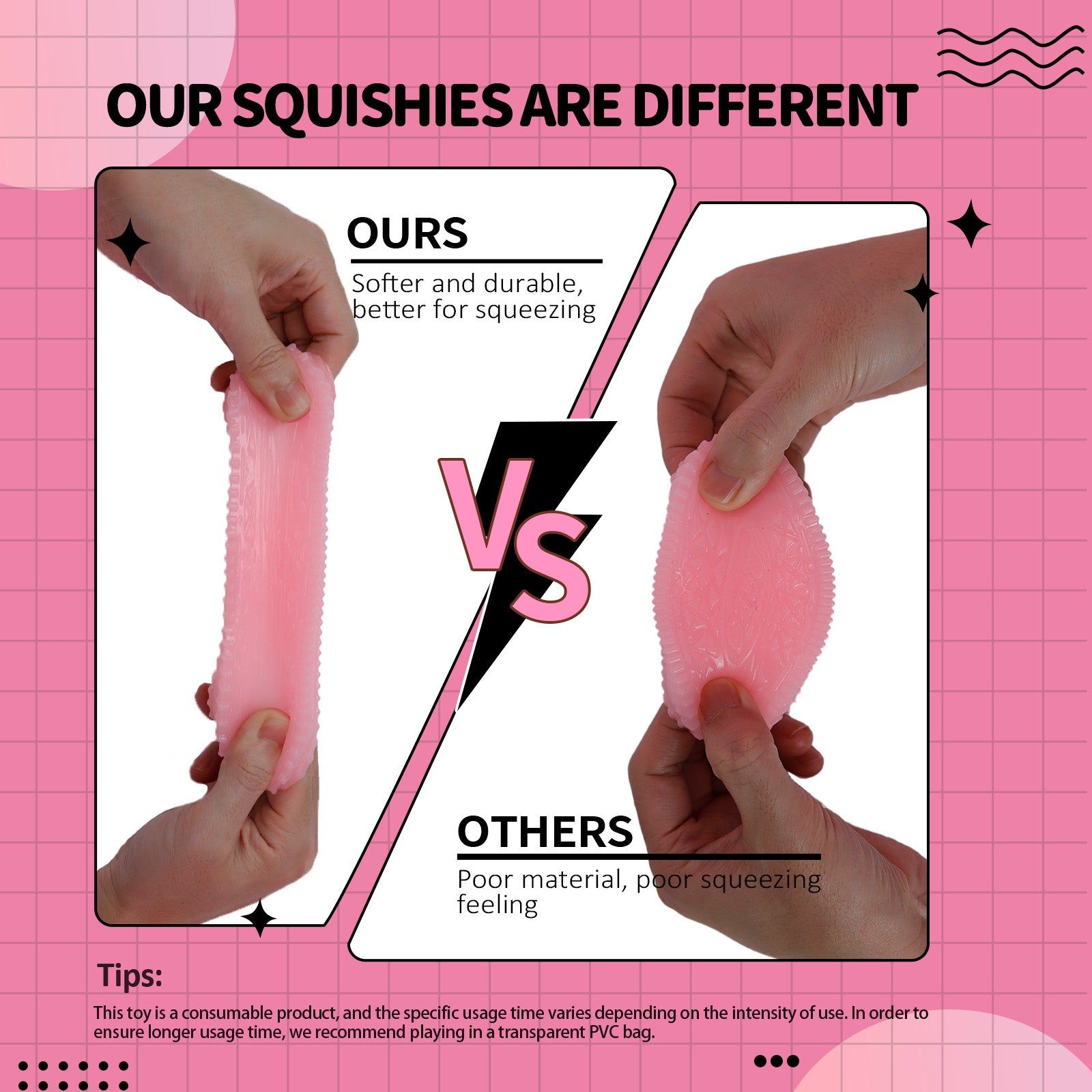 OREO Squishy Toy - Angerbaby Stress Toy - Soft Squeeze Toy