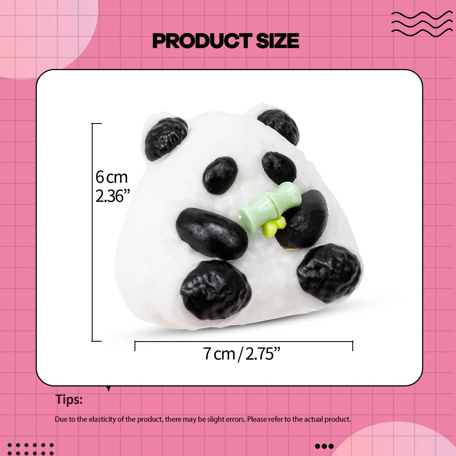 Sticky Panda Squishy Toy - Stress Relief Toy - Soft Squeeze Toy