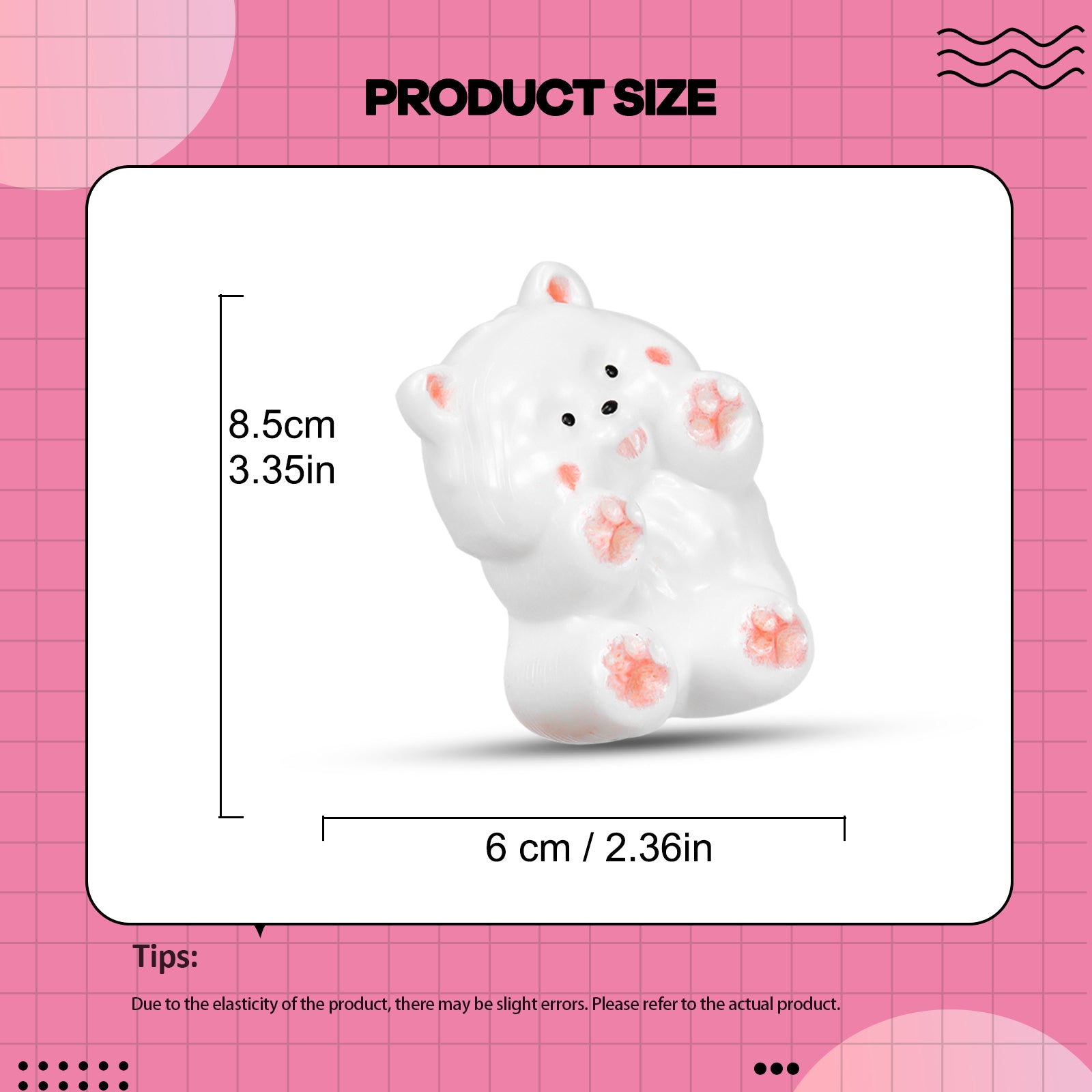 Pink Dog Squishy Toy - Cute Stress Relief Toy - Soft Squeeze Toy