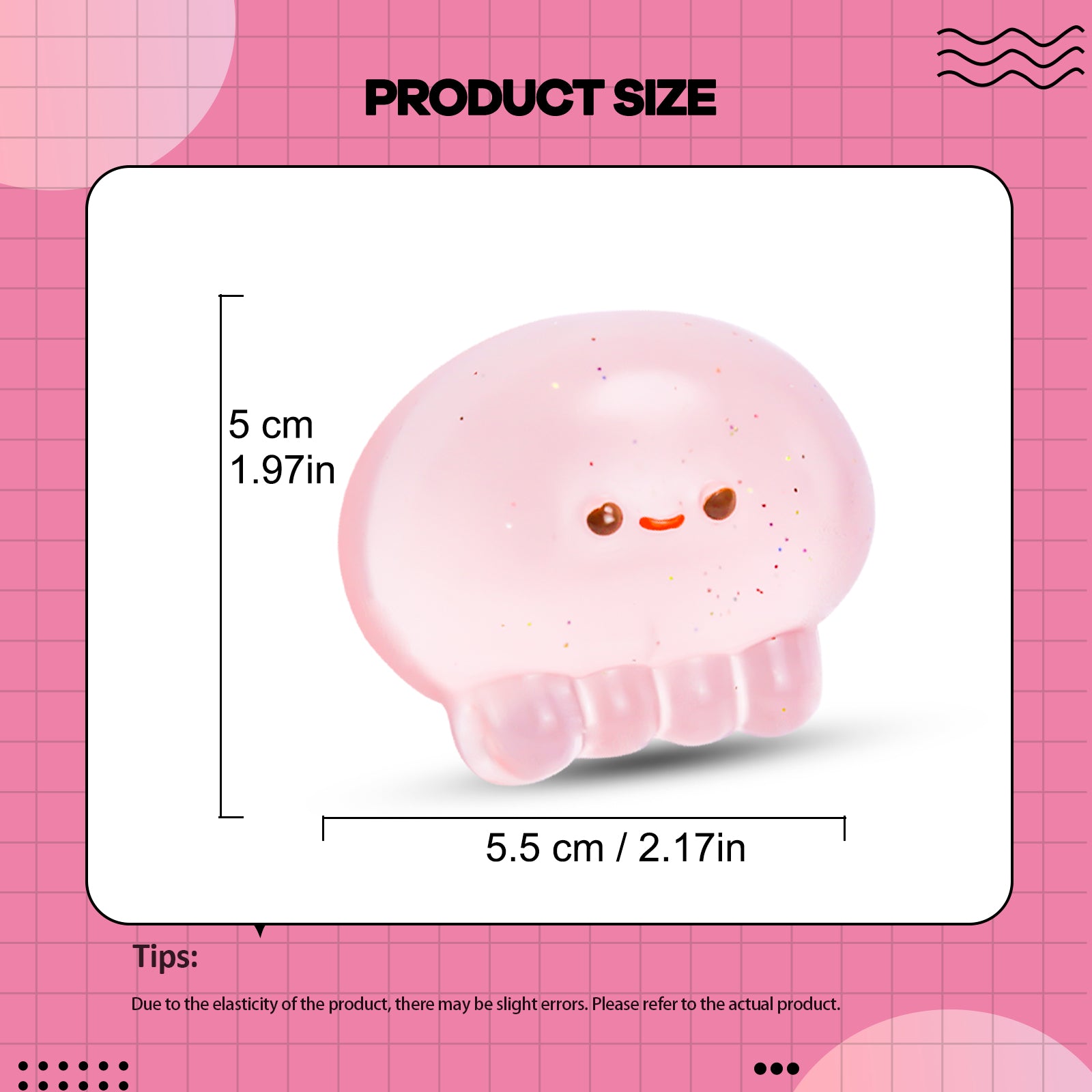 2Pcs Octopus Squishy Toy - Transparent Stress Toy - Soft Toy