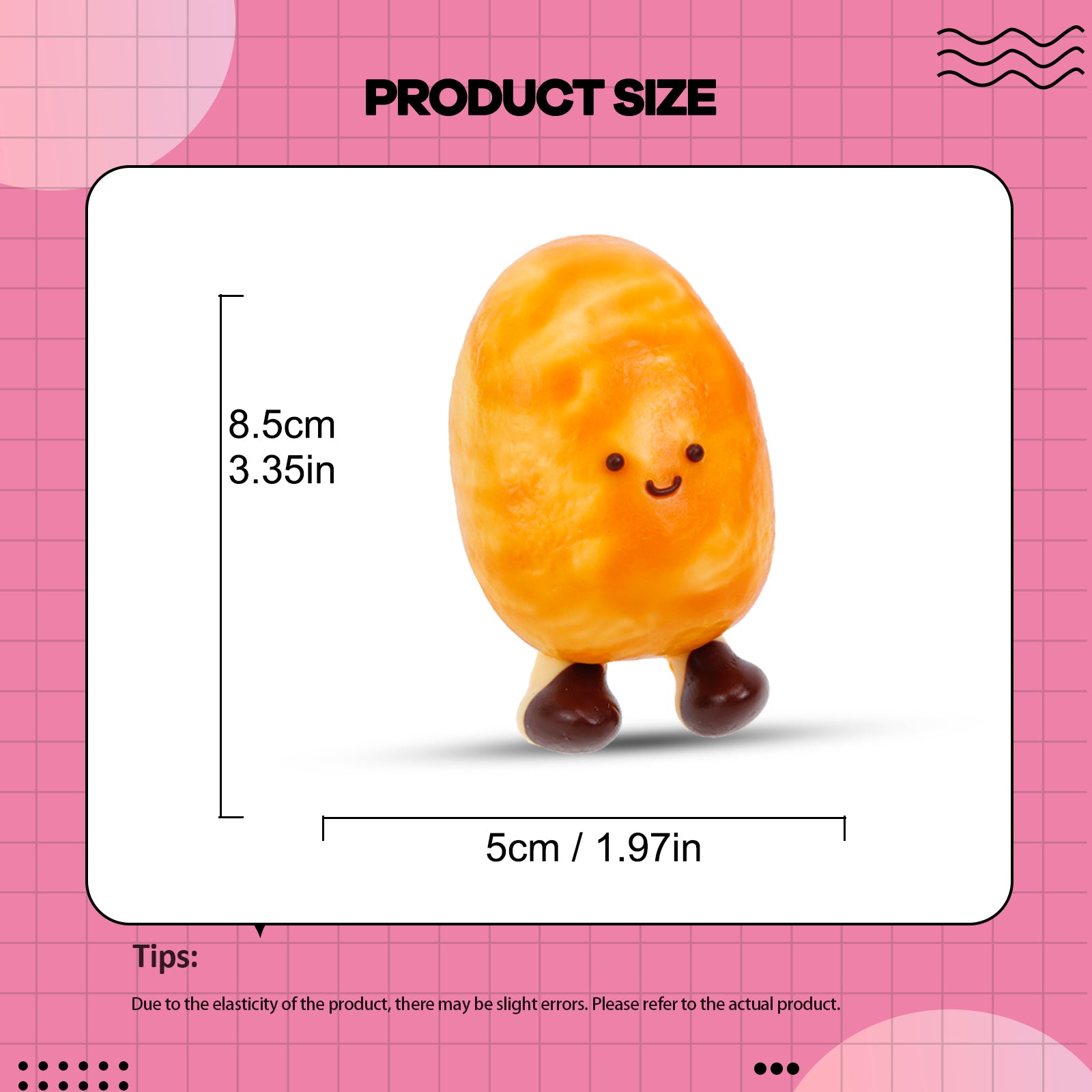 Brown Potatoes Squishy Toy - Stress Relief Toy - Soft Squeeze Toy