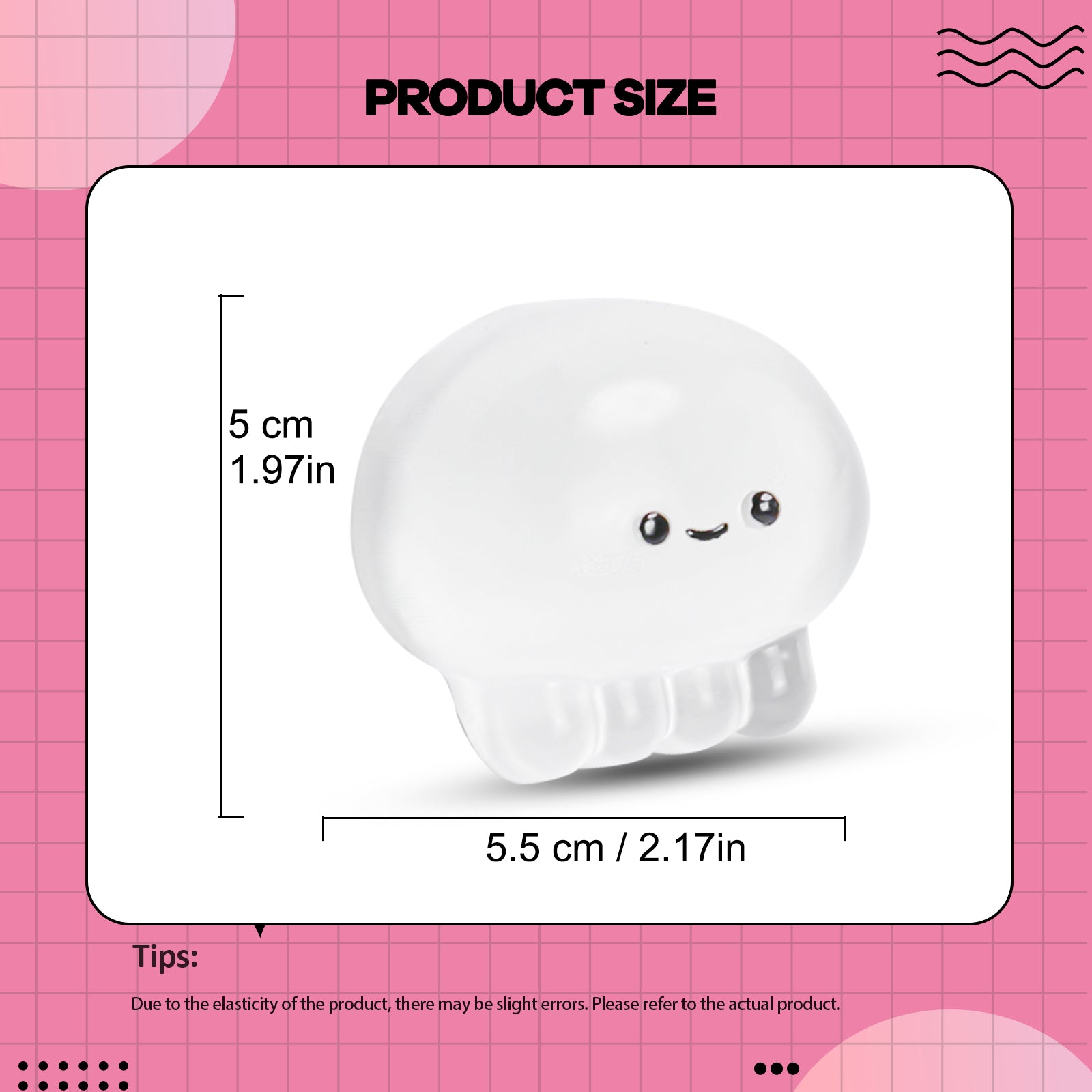 Octopus Squishy Toy - Transparent Stress Toy - Soft Squeeze Toy