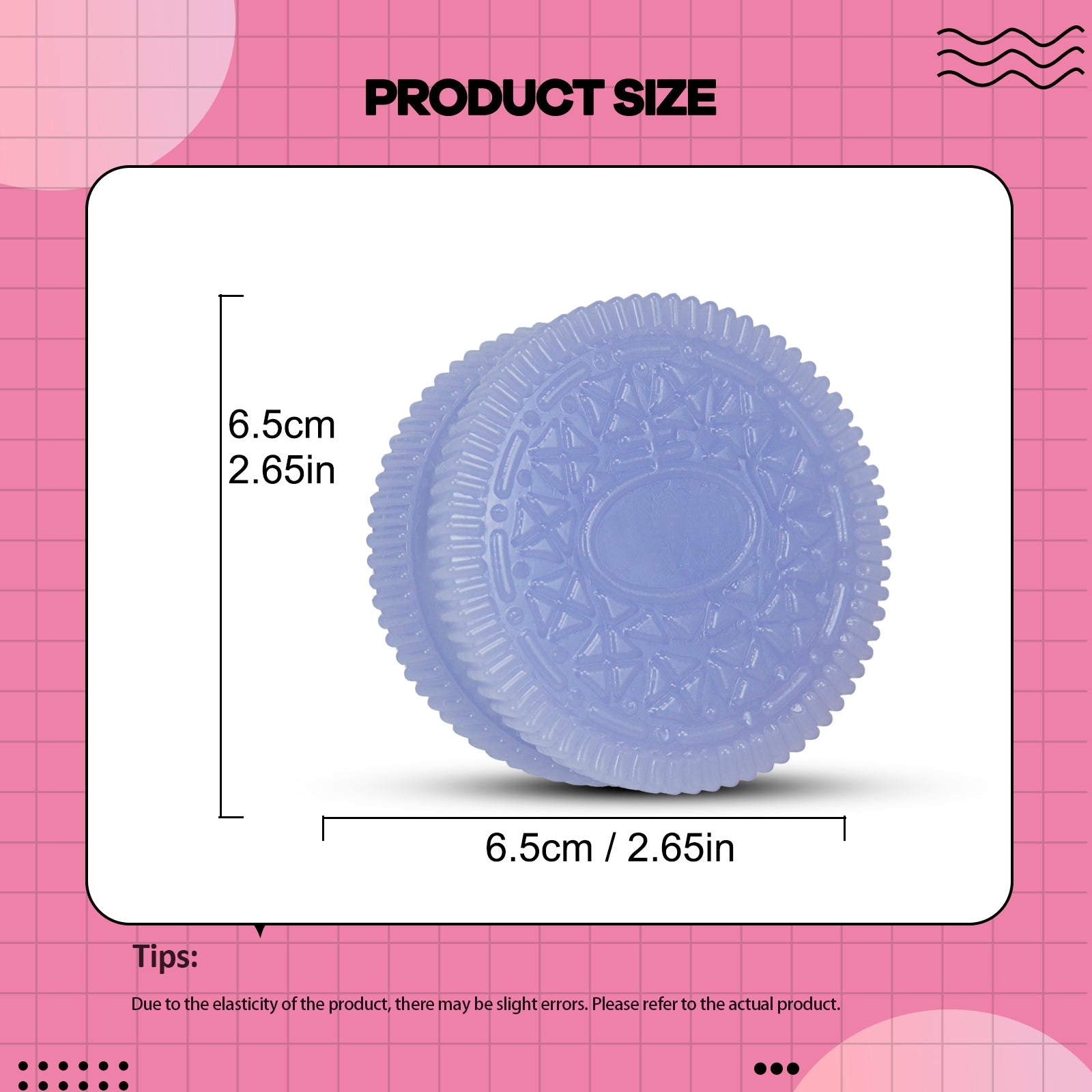 OREO Squishy Toy - Purple Stress Toy - Soft Squeeze Toy