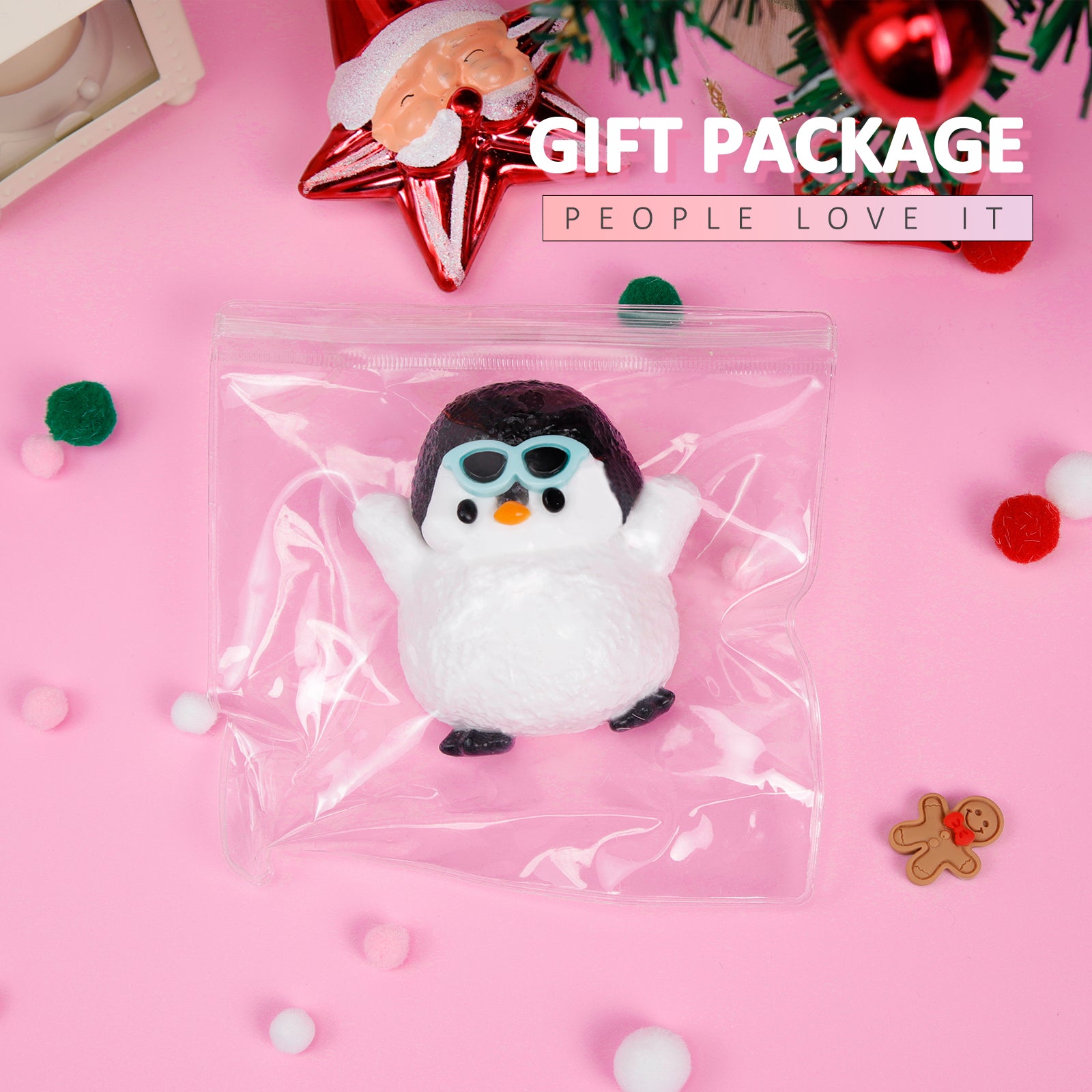 Penguin Squishy Toy - Stress Relief Toy - Soft Squeeze Toy