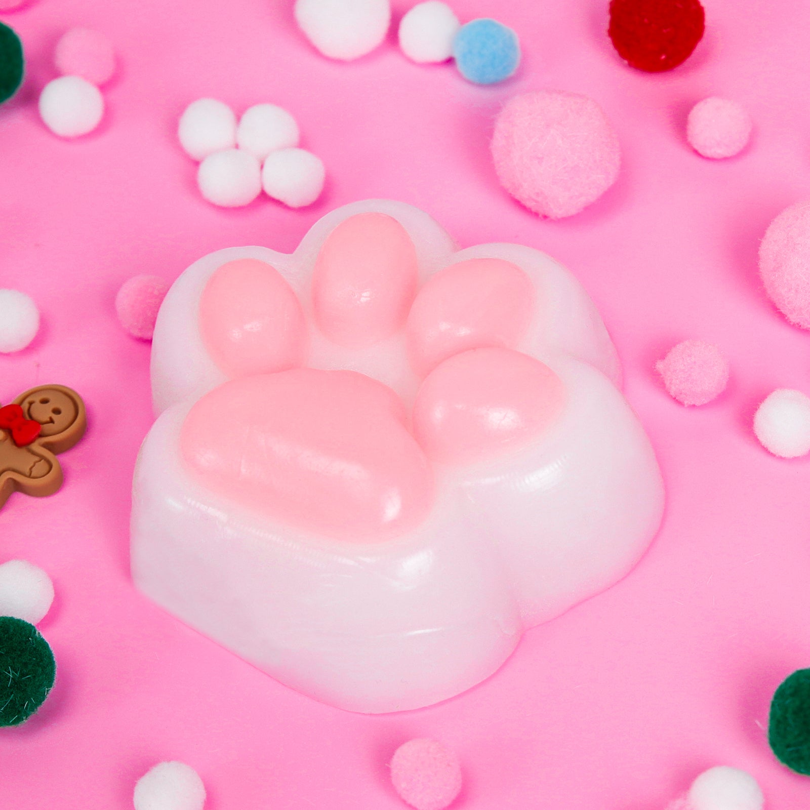 Cat Paw Squishy Toy - White Stress Toy - Soft Squeeze Toy