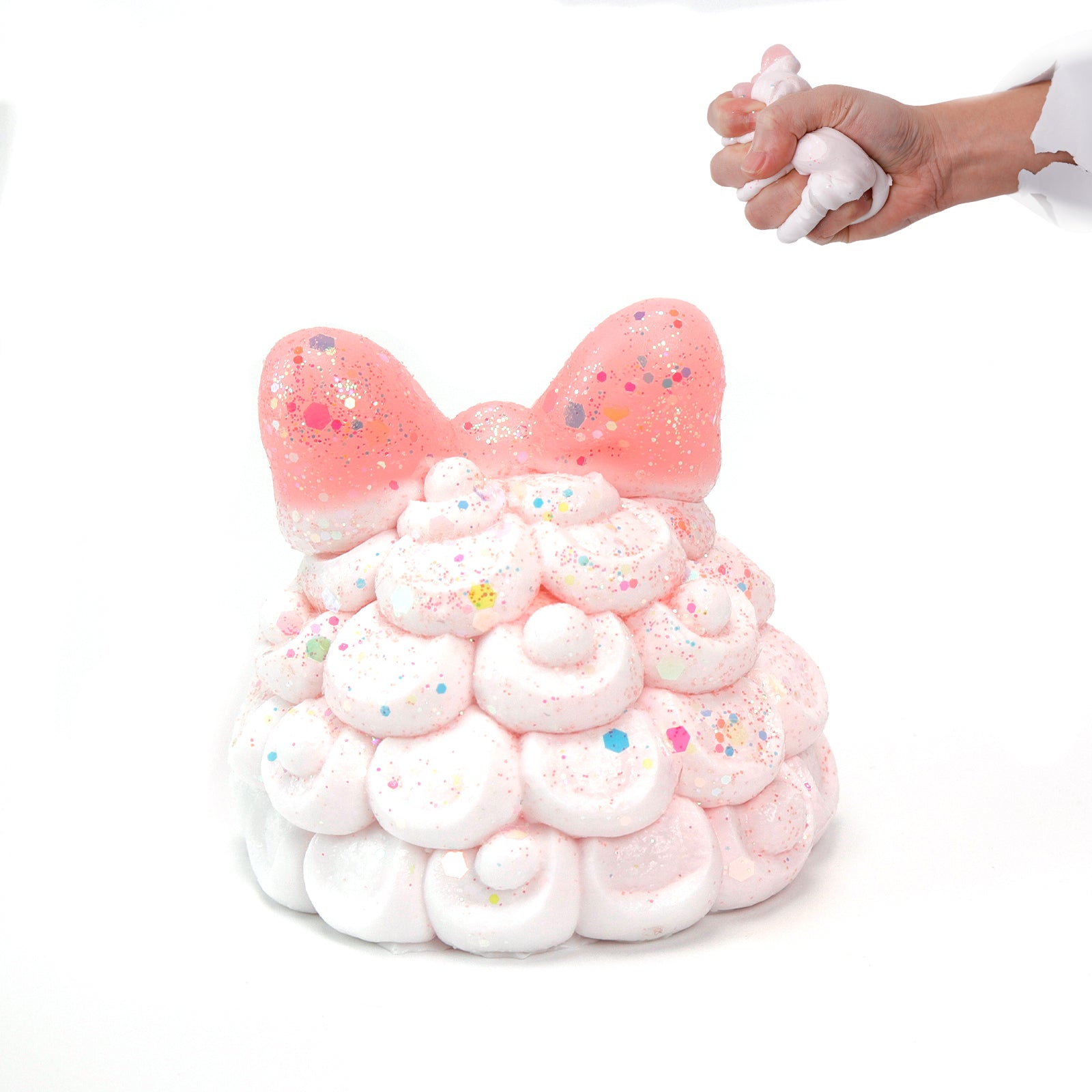 Bow Tie Cake Squishy Toy - Stress Relief Toy - Soft Squeeze Toy