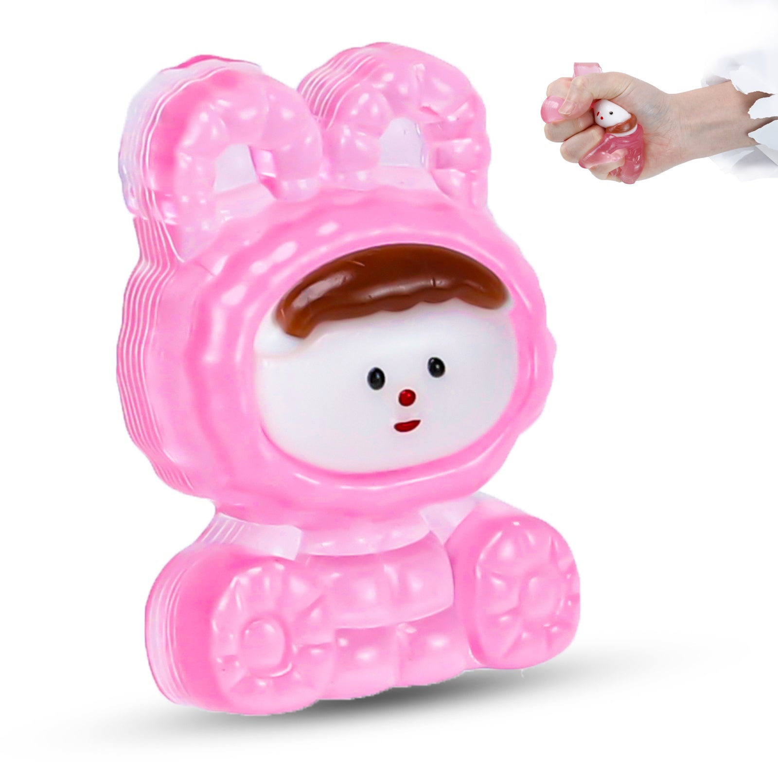 Bunny Squishy Toy - Pink Doll Stress Toy - Soft Toy