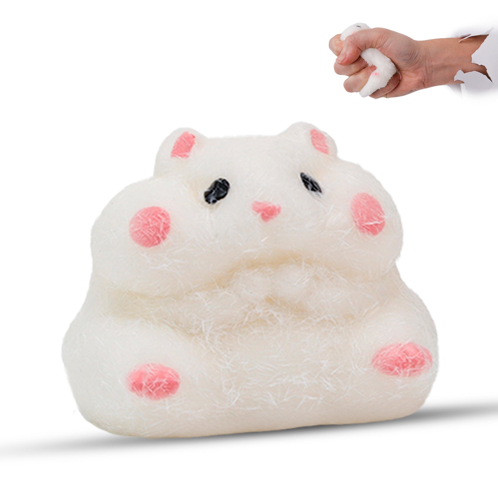Hamster Squishy Toy - Stress Relief Toy - Soft Squeeze Toy