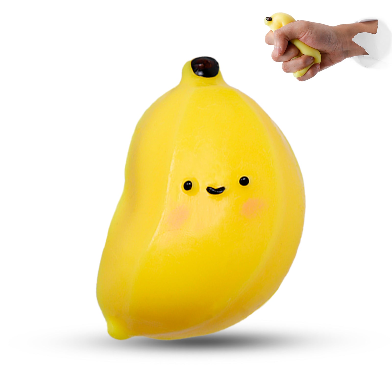 Banana Squishy Toy - Stress Relief Toy - Soft Squeeze Toy
