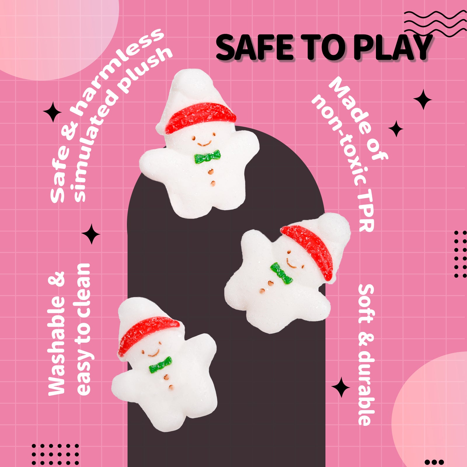 Christmas Snowman Squeezze Taba Squishy toys