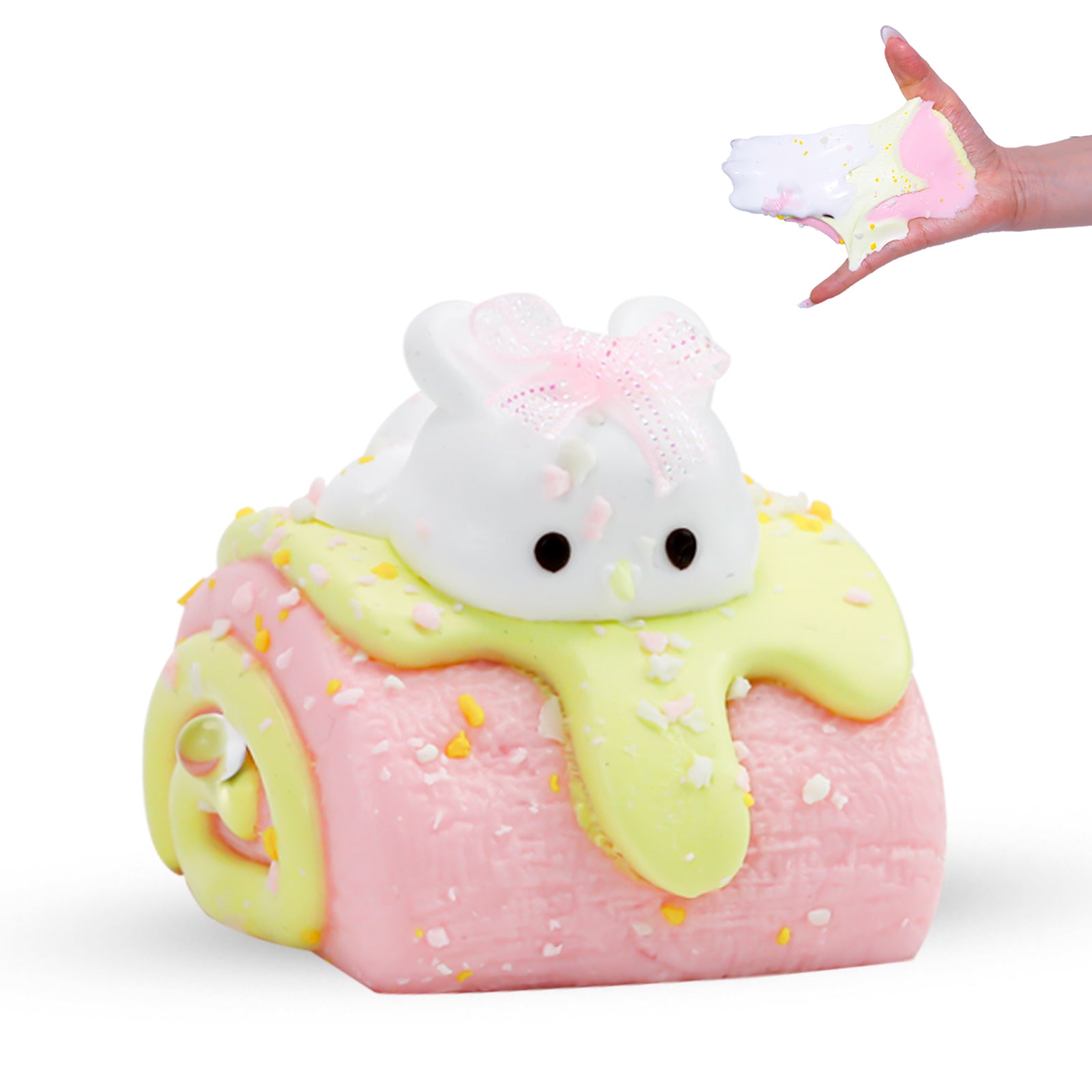 Bunny Towel Roll Silicone Squeezze Taba Squishy toys