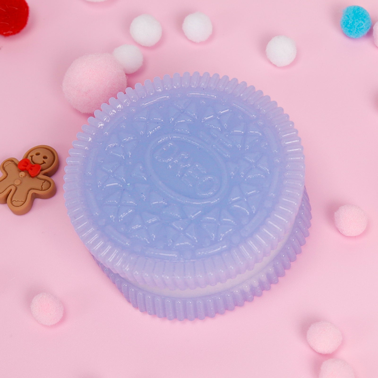 OREO Squishy Toy - Purple Stress Toy - Soft Squeeze Toy