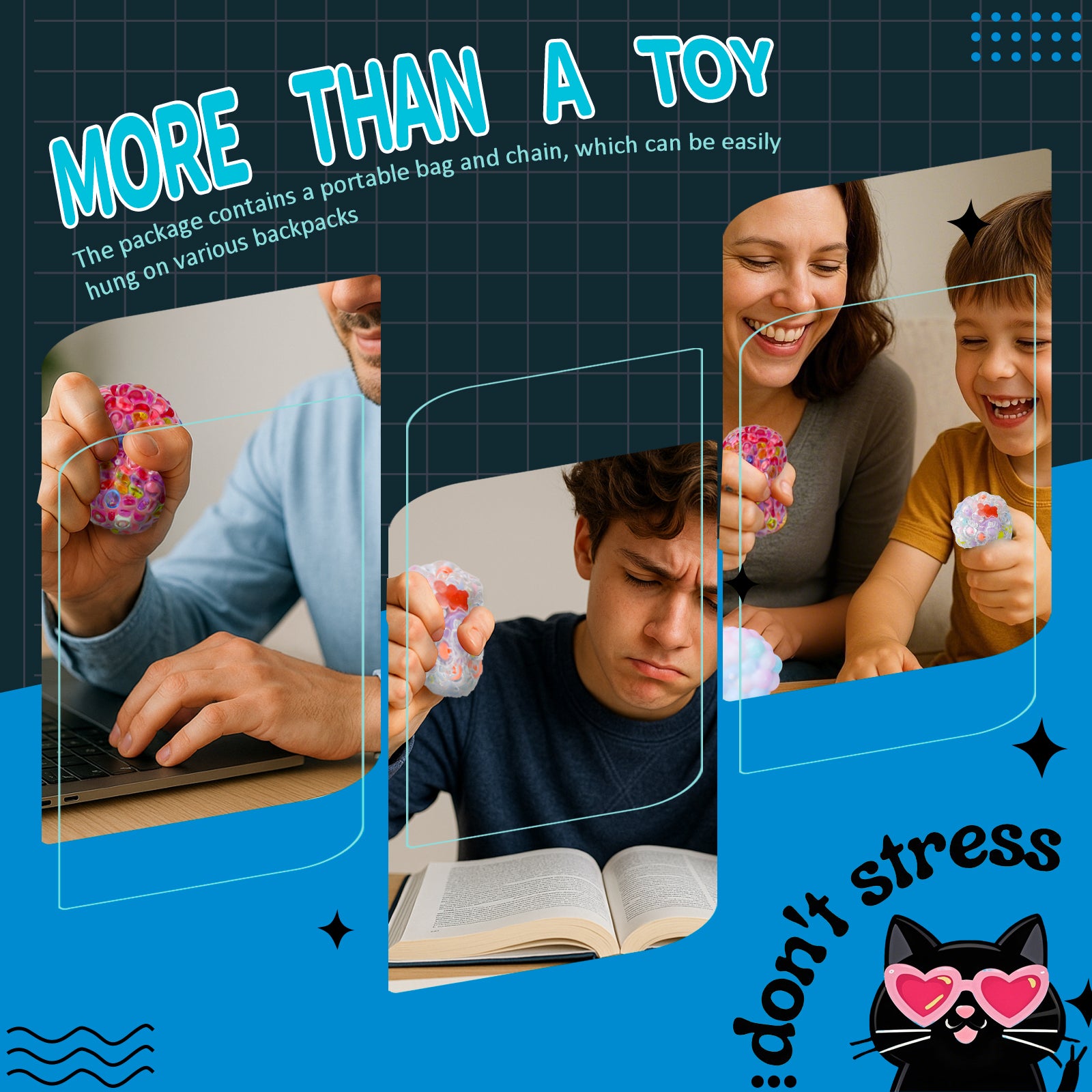 DIY Stress Relief Ball - Ocean Series Toy - Handmade Stress Ball